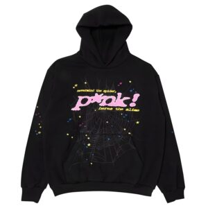 Sp5der P*NK Hoodie Black