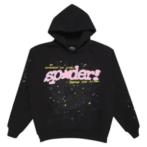 Sp5der P*nk Hoodie ‘Black’