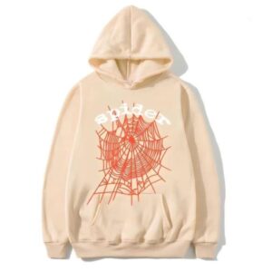 Spider Worldwide By Young Thug Beige Hoodie