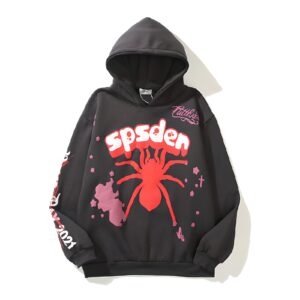 Spider printed cotton Multi Colors hoodie men