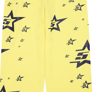 Sp5der Logo Print Sweatpants ‘Yellow’