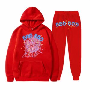 Sp5der Worldwide Tracksuit Red